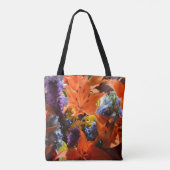 Bright farbenfrohe Orange Lilies Abstrakt Tasche (Rückseite)