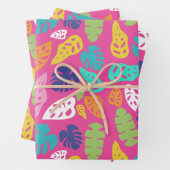 Bright farbenfrohe Tropical Summer Blätter Muster (Beispiel)