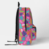 Bright farbenfrohe Tropical Summer Blätter Muster Bedruckter Rucksack (Links)