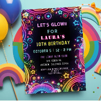 Bright farbenfroher Nebel Glow Party Geburtstag