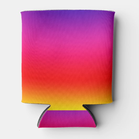 Bright farbenfroher Neon Gradient Dosenkühler (Vorderseite)