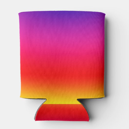 Bright farbenfroher Neon Gradient Dosenkühler (Rückseite)