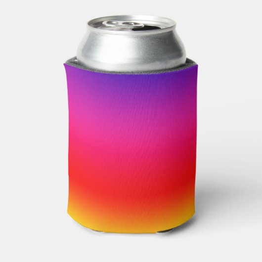 Bright farbenfroher Neon Gradient Dosenkühler (Kanne Rückseite)