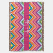 Bright farbiger Zickzack Musterskriptname Decke (Vorderseite Vertikal)