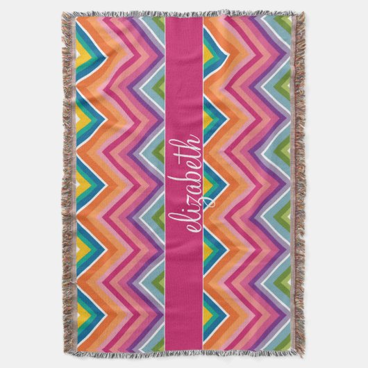 Bright farbiger Zickzack Musterskriptname Decke (Vorderseite Vertikal)