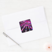 Bright Ferris Wheel Square Stickers (Umschlag)