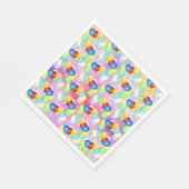 Bright Festive Balloons Serviette (Ecke)