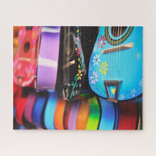 Bright Festive Musical Gitarren Puzzle (Horizontal)