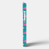 Bright Flamingo Pattern | Anfänglich hinzufügen Case-Mate iPhone Hülle (Rückseite / Links)