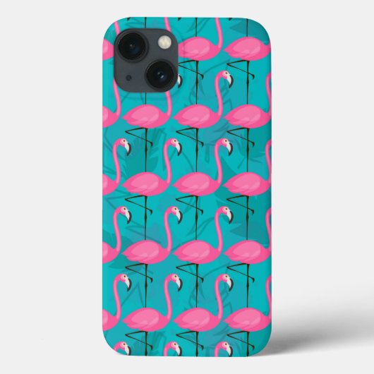 Bright Flamingo Pattern Case-Mate iPhone Hülle (Rückseite)