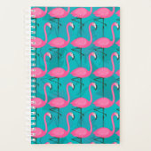 Bright Flamingo Pattern Planer (Vorderseite)