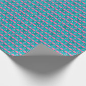 Bright Flamingo Pattern | Zu Beginn 2 hinzufügen Geschenkpapier (Ecke)