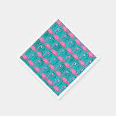 Bright Flamingo Pattern | Zu Beginn 2 hinzufügen Serviette (Ecke)
