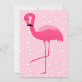 Bright Flamingo Pink Blase Geburtstag Einladung (Rückseite)