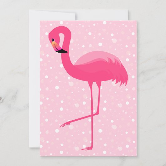 Bright Flamingo Pink Blase Geburtstag Einladung (Rückseite)