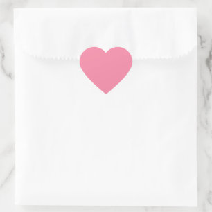 Bright Flamingo Pink Heart Sticker