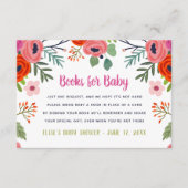 Bright Floral Baby Showkarte Begleitkarte (Vorderseite)