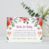 Bright Floral Baby Showkarte Begleitkarte (Stehend Vorderseite)