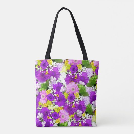 Bright Floral Bouquet Tasche (Rückseite)