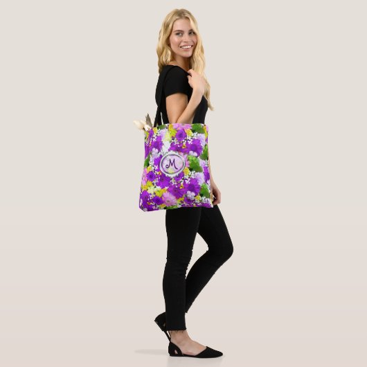 Bright Floral Bouquet Tasche (Am Model)