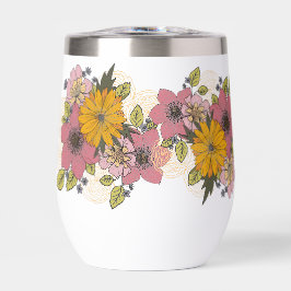 Bright Floral Bouquet Tumbler