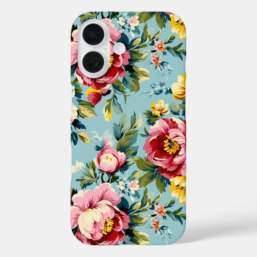 Bright Floral Case-Mate iPhone Hülle (Rückseite)
