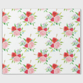 Bright Floral Geschenkpapier (Flach)