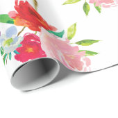 Bright Floral Geschenkpapier (Rolleneckpunkt)