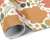 Bright Floral Geschenkpapier (Rolleneckpunkt)