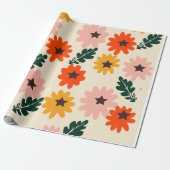 Bright Floral Geschenkpapier (Ungerollt)
