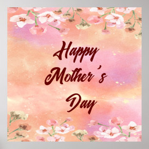Bright Floral Muttertag 2024 Poster