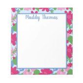 Bright Floral Notepad Notizblock (Vorderseite)