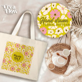 Bright floral_Plastic ist nicht mein Stil Jumbo Stoffbeutel