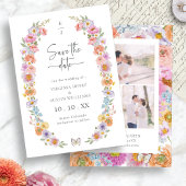 Bright Floral Save The Date