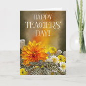 Bright Floral Teacher’s Day Greeting Card Karte (Vorderseite)