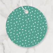 Bright Floral Vielen Dank Brautparty Geschenkanhänger (Rückseite)