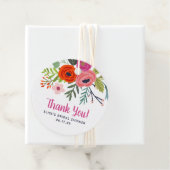Bright Floral Vielen Dank Brautparty Geschenkanhänger (Beispiel)