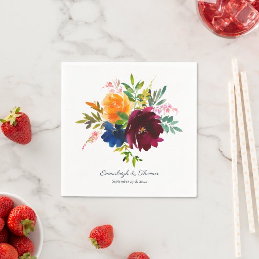 Bright Floral Wcolor Serviette (Beispiel)