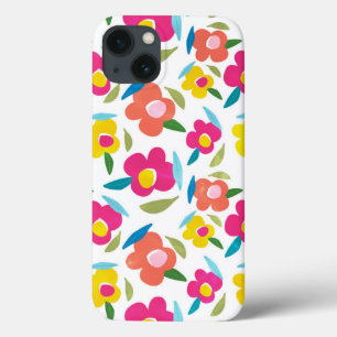 Bright Florals auf Weiß Case-Mate iPhone Hülle