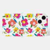 Bright Florals auf Weiß Case-Mate iPhone Hülle (Rückseite (Horizontal))
