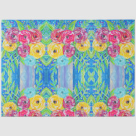 Bright Florals Mirrored Seidenpapier