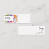 Bright Florals Perfume Tester Mini Visitenkarte (Vorne/Hinten)