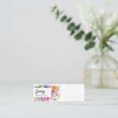 Bright Florals Perfume Tester Mini Visitenkarte (Stehend Vorderseite)