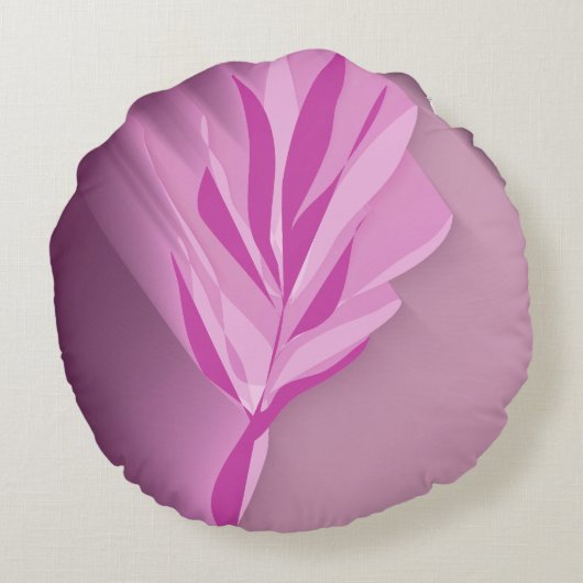 Bright flower. rundes kissen (Rückseite)