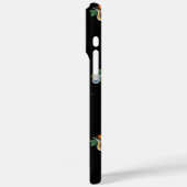 Bright Flowers, Leaves and Paisleys Black Case-Mate iPhone Hülle (Rückseite / Links)