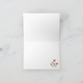 Bright Folk Art Farm Floral Bird Dankeskarte (Innenseite)