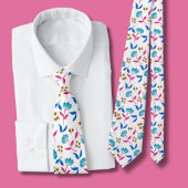 Bright Folk Art Floral Krawatte