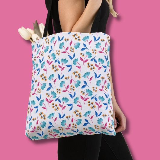 Bright Folk Art Floral Tasche