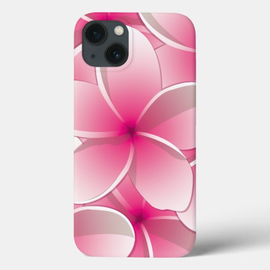 Bright Frangipani/ Plumeria flowers Case-Mate iPhone Hülle (Rückseite)