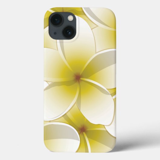 Bright Frangipani/ Plumeria flowers Case-Mate iPhone Hülle (Rückseite)